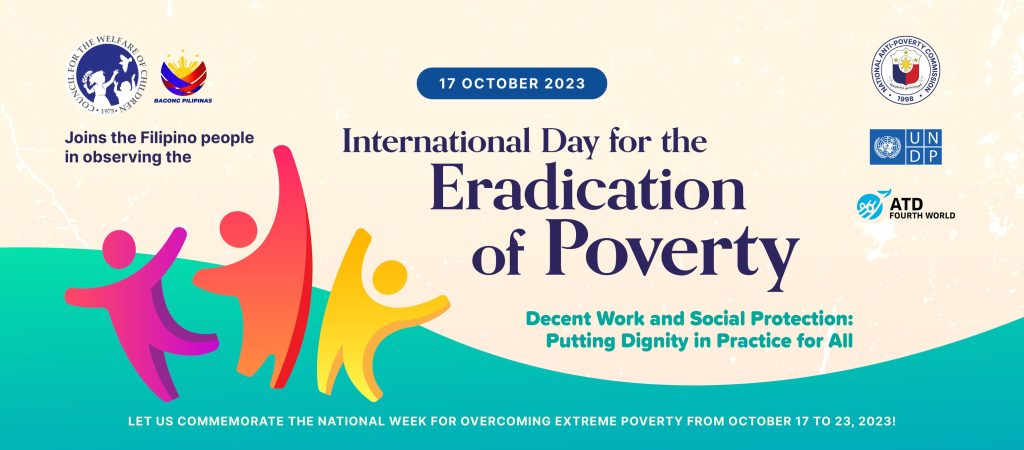The Council for the Welfare of Children supports the International Day for the Eradication of Poverty!